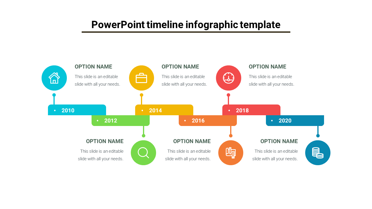 powerpoint timeline infographic template